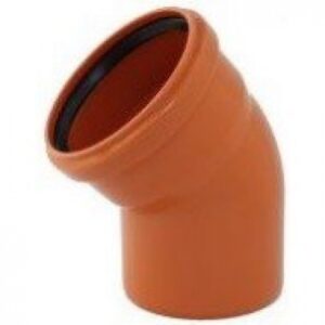 Koleno kanalizační PVC KGB 125/45°