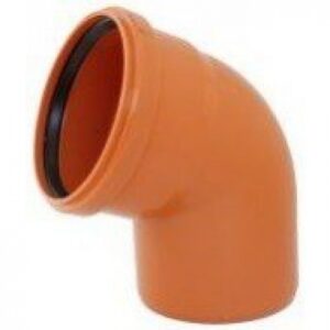 Koleno kanalizační PVC KGB 125/67°