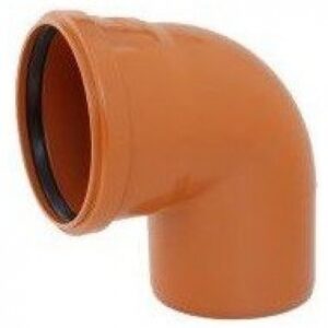 Koleno kanalizační PVC KGB 125/87°
