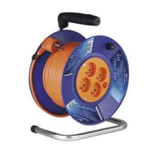 Kabel prodluž. 20m/230V, cívka 4 zásuvky